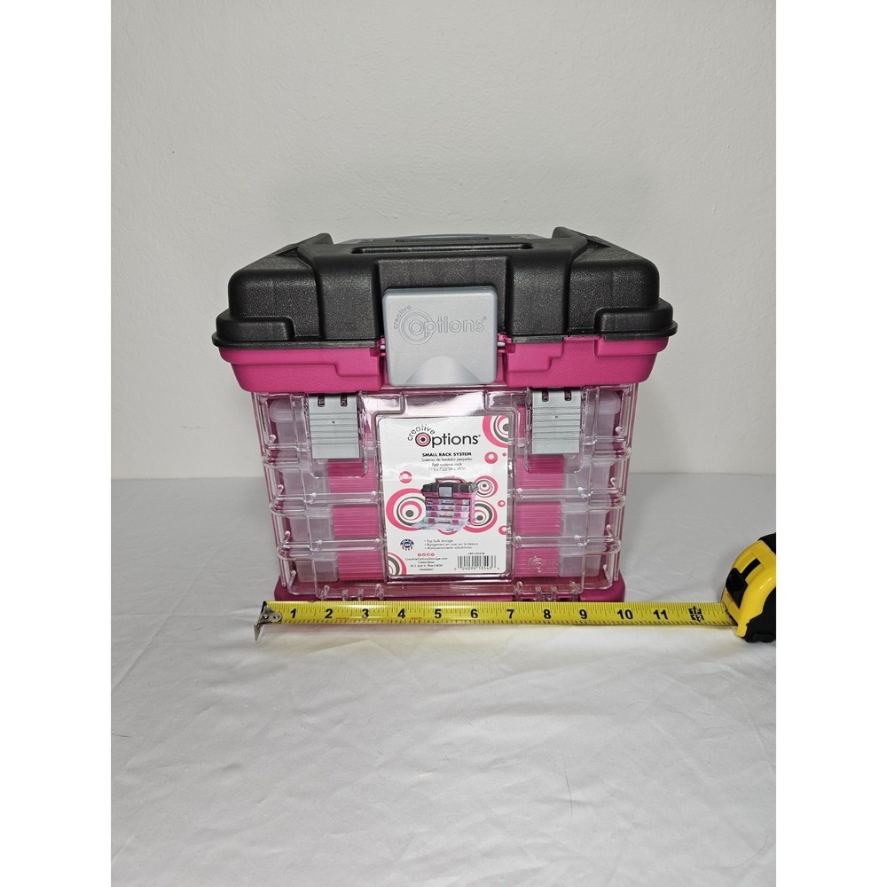 Creative Options Rack System Magenta Jewlery Craft Making- Removable Shelves